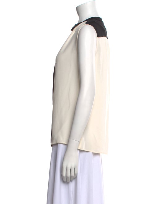 Derek Lam Silk V-Neck Button-Up Top