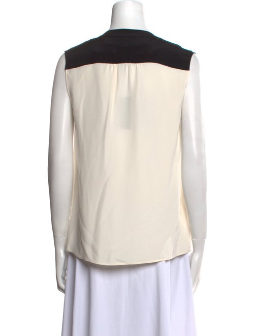 Derek Lam Silk V-Neck Button-Up Top