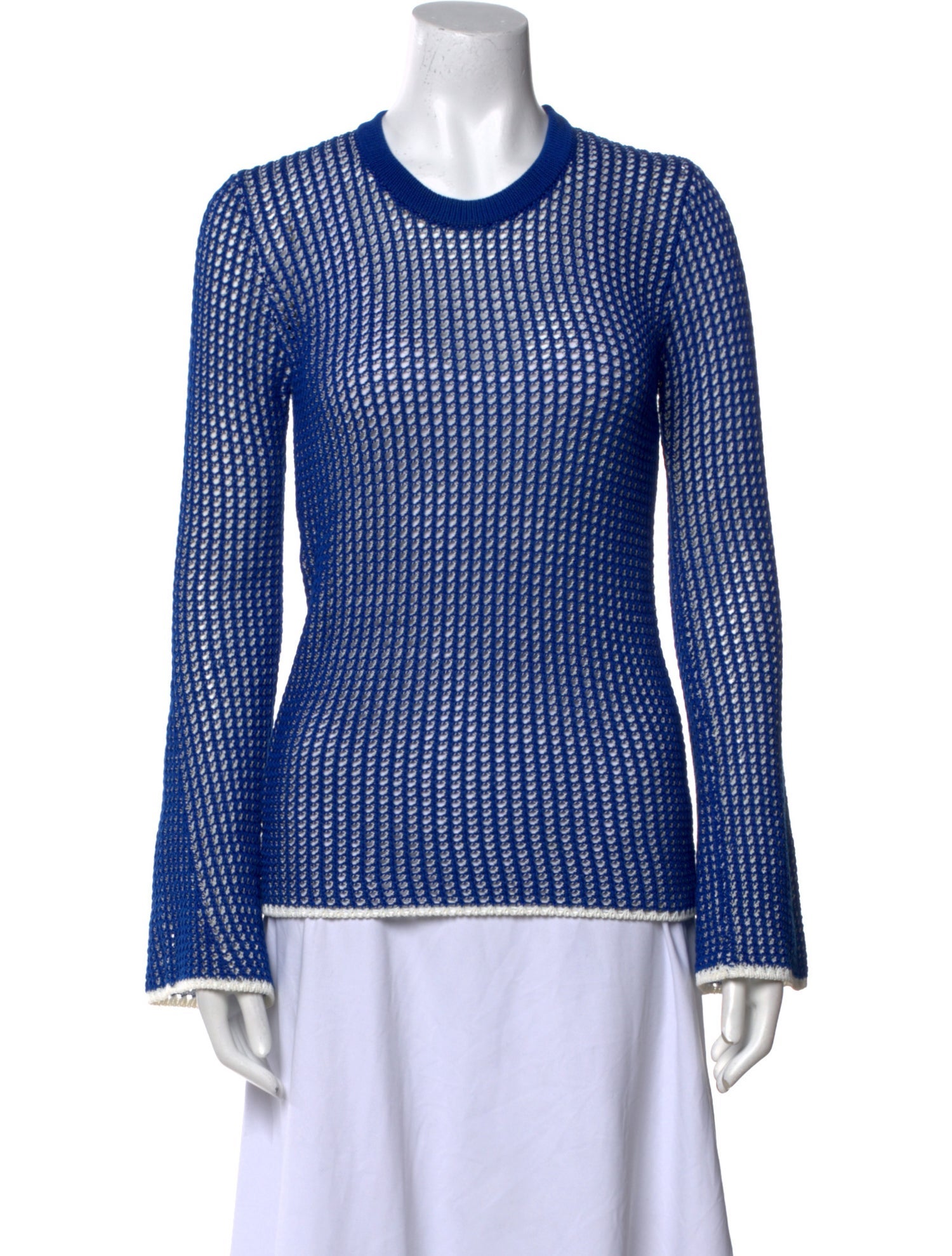 Derek Lam Crew Neck Long Sleeve Top