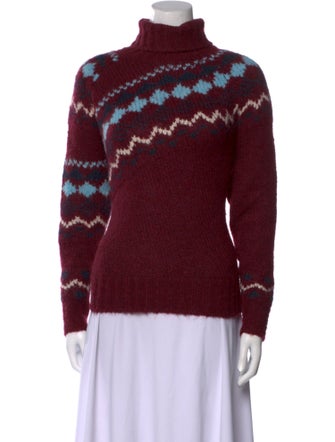 Derek Lam Printed Turtleneck Sweater