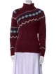 Derek Lam Printed Turtleneck Sweater
