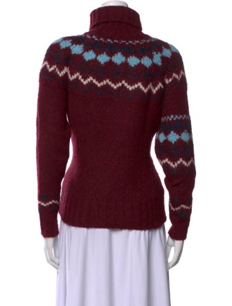 Derek Lam Printed Turtleneck Sweater