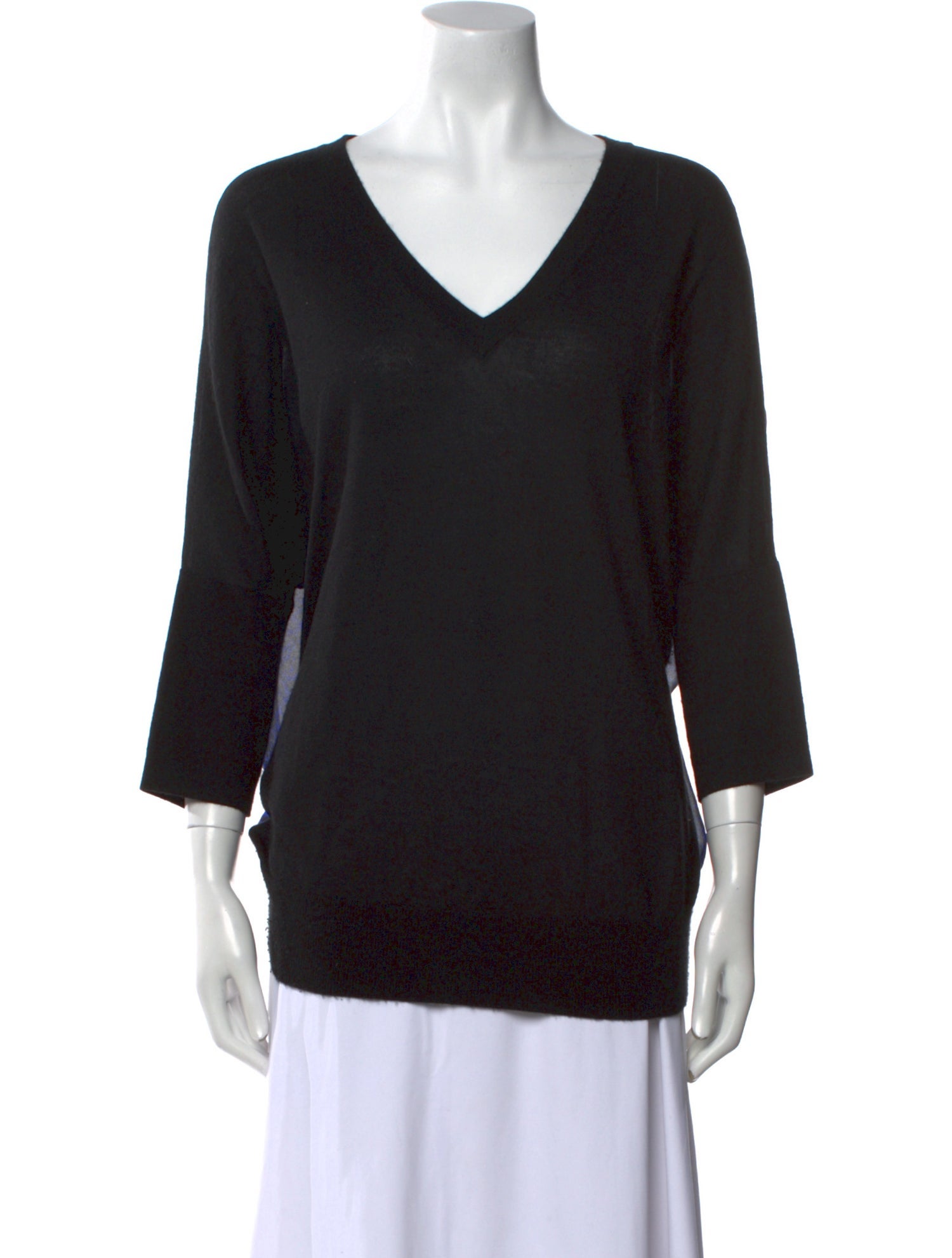 Derek Lam Wool V-Neck Top