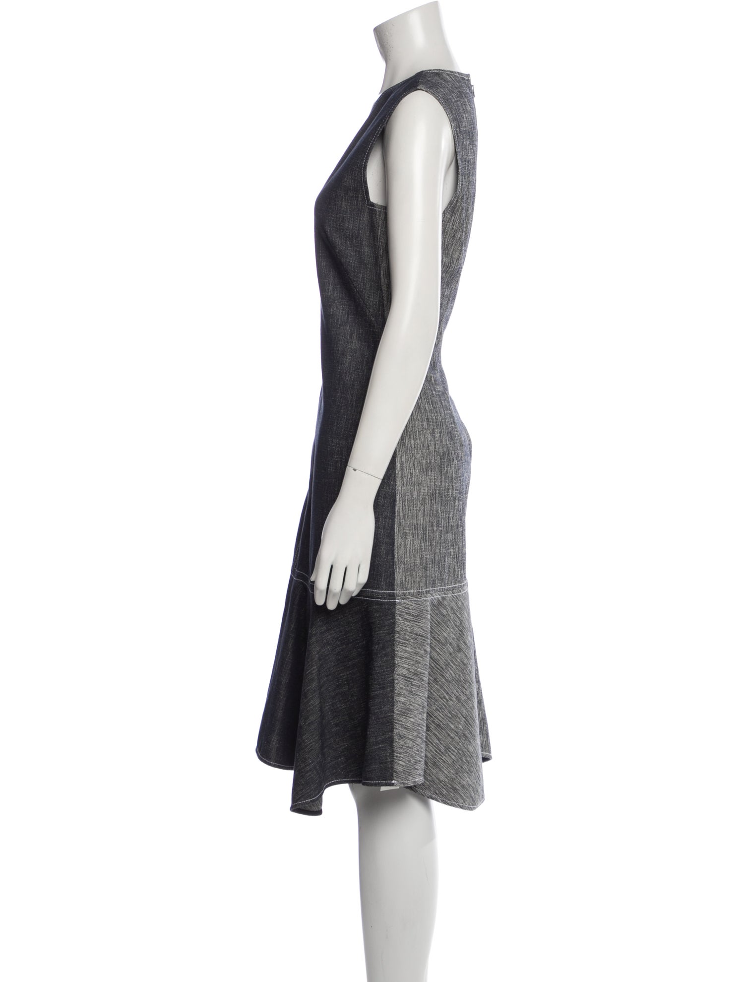 Derek Lam V-Neck Midi Length Dress