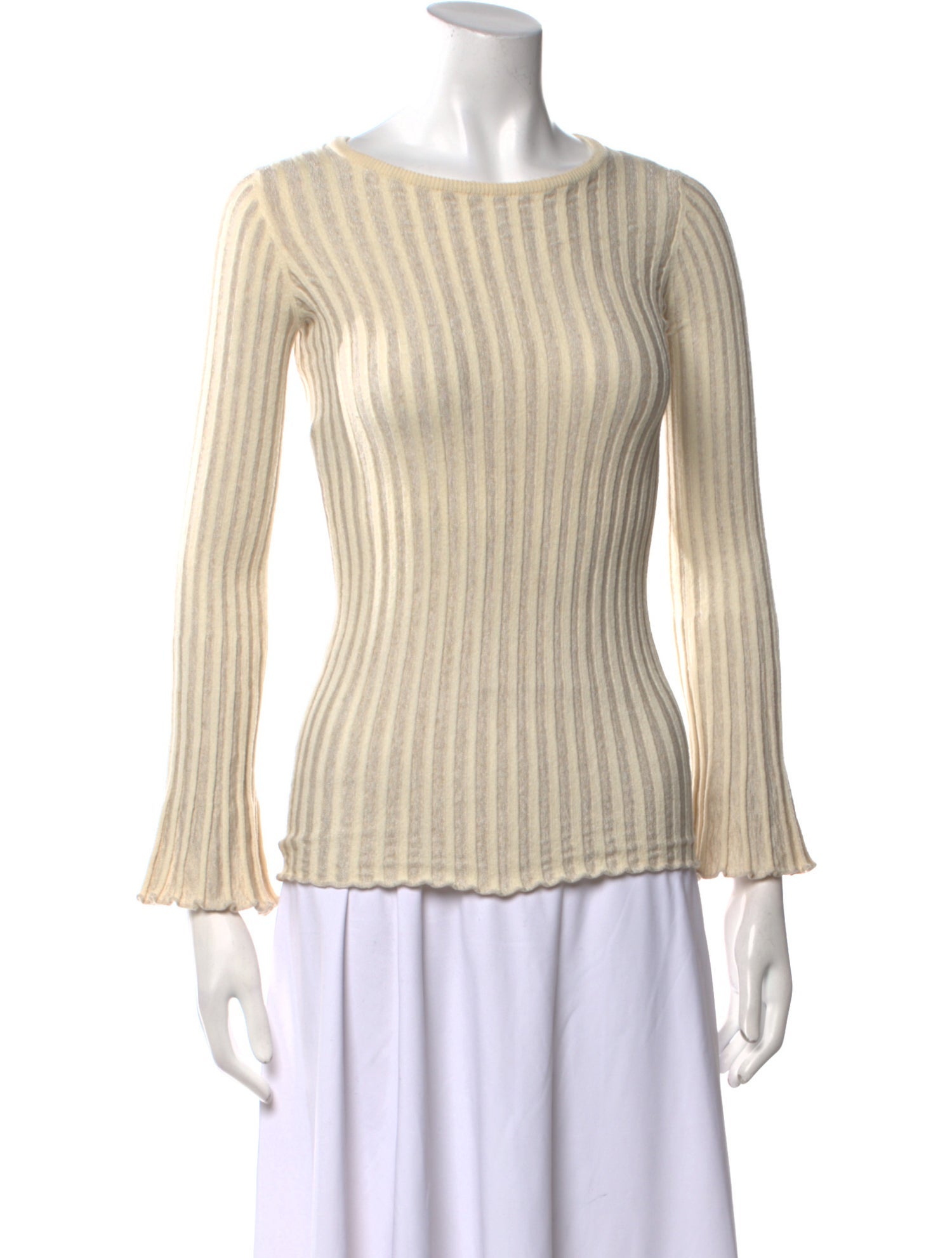 Derek Lam Wool Bateau Neckline Sweater