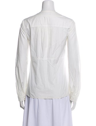 Derek Lam V-Neck Long Sleeve Blouse
