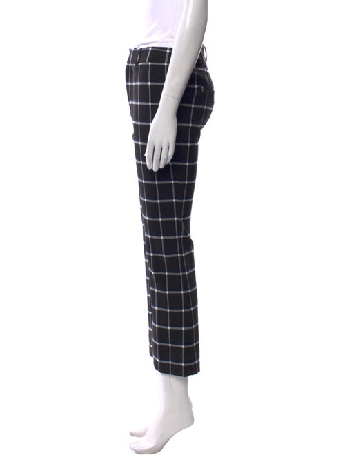 Derek Lam Plaid Print Straight Leg Pants