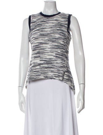 Derek Lam Striped Crew Neck Top