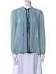 Derek Lam Crew Neck Long Sleeve Blouse