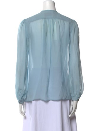 Derek Lam Crew Neck Long Sleeve Blouse