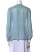 Derek Lam Crew Neck Long Sleeve Blouse