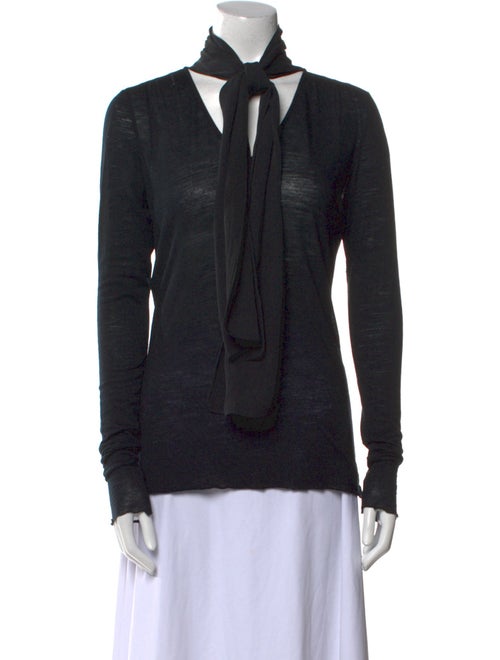 Derek Lam Merino Wool Mock Neck Sweatshirt