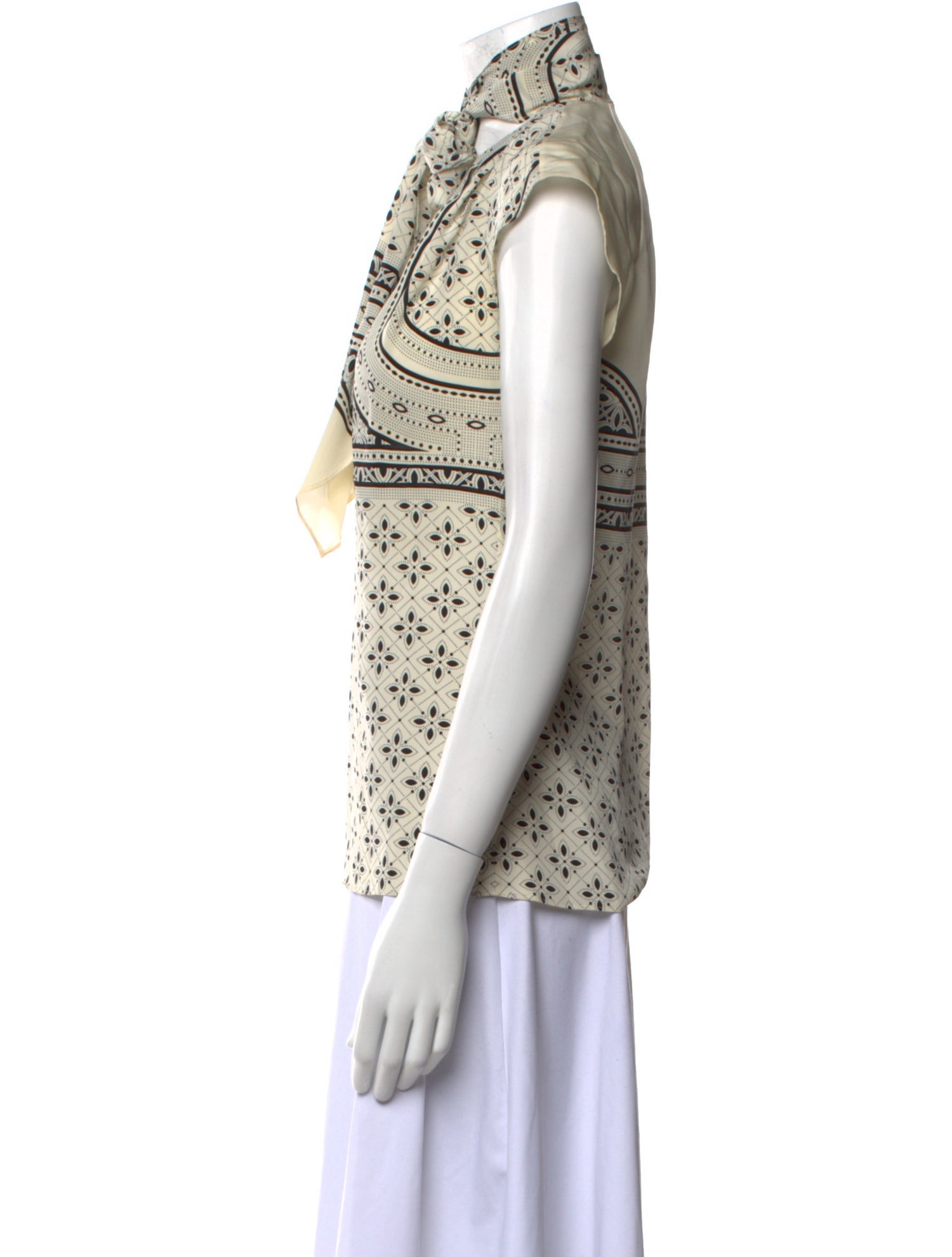 Derek Lam Silk Printed Blouse