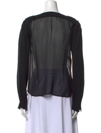 Derek Lam Silk V-Neck Blouse