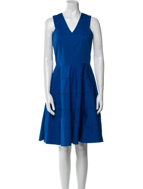 Derek Lam V-Neck Knee-Length Dress