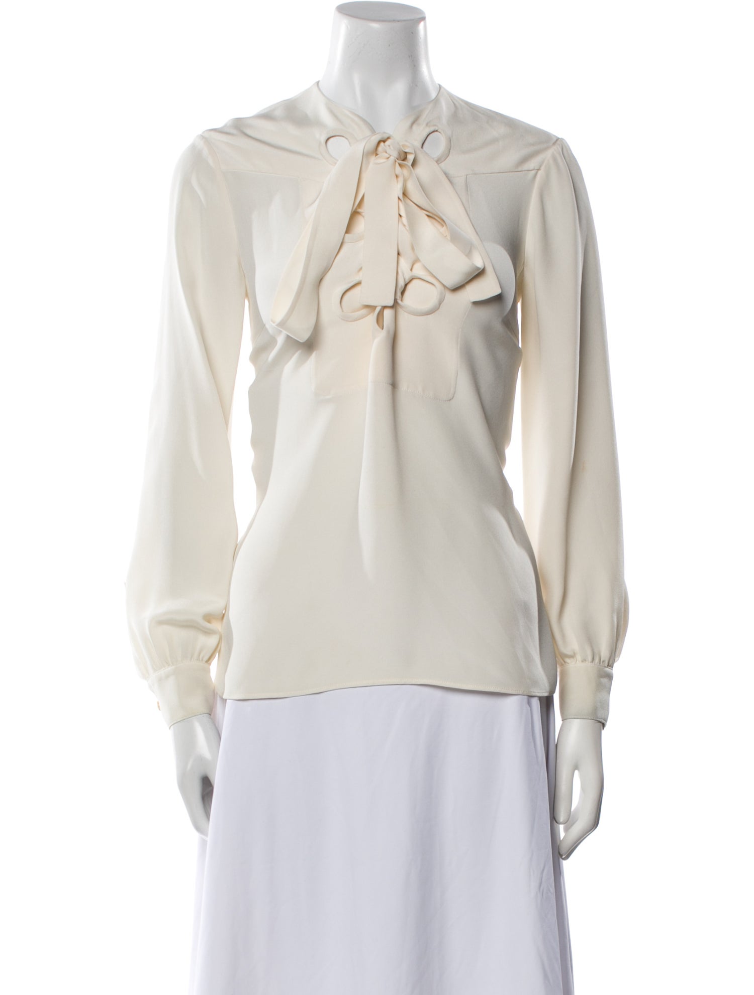 Derek Lam Silk V-Neck Blouse