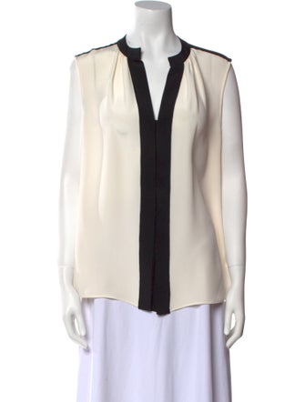Derek Lam Silk V-Neck Blouse