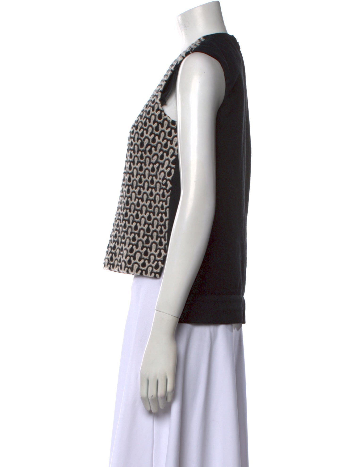 Derek Lam Wool Printed Crop Top