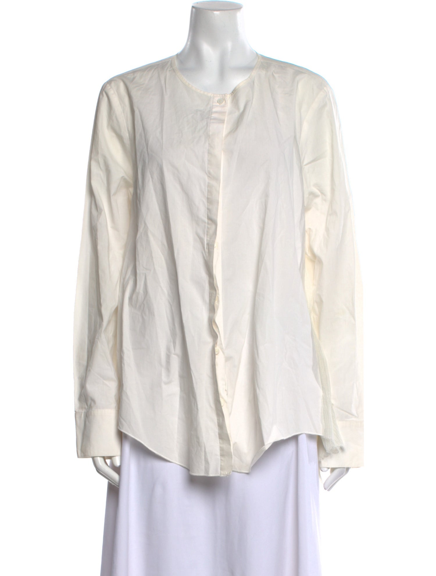 Derek Lam Crew Neck Long Sleeve Blouse