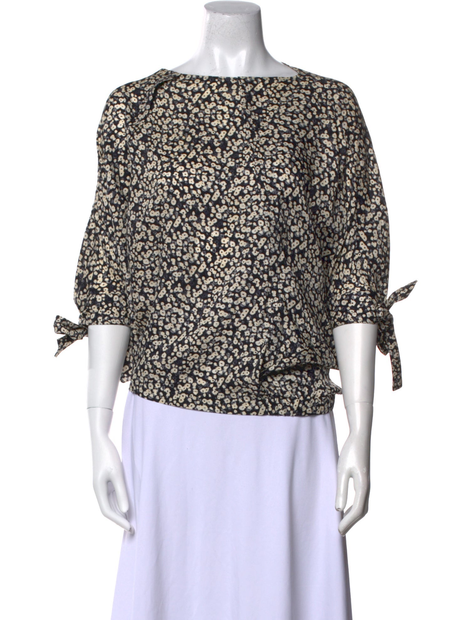 Derek Lam Silk Floral Print Blouse