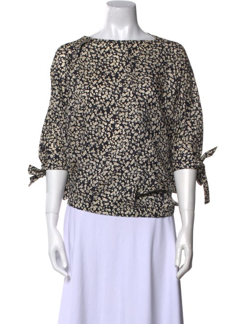 Derek Lam Silk Floral Print Blouse