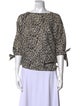 Derek Lam Silk Floral Print Blouse