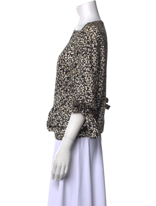 Derek Lam Silk Floral Print Blouse