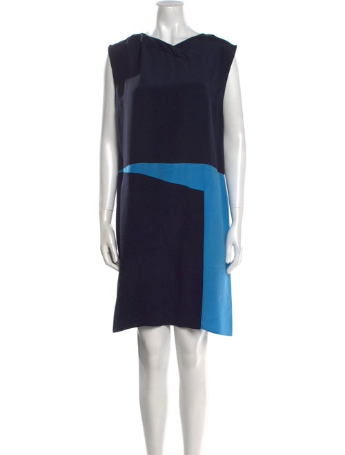Derek Lam Colorblock Pattern Knee-Length Dress