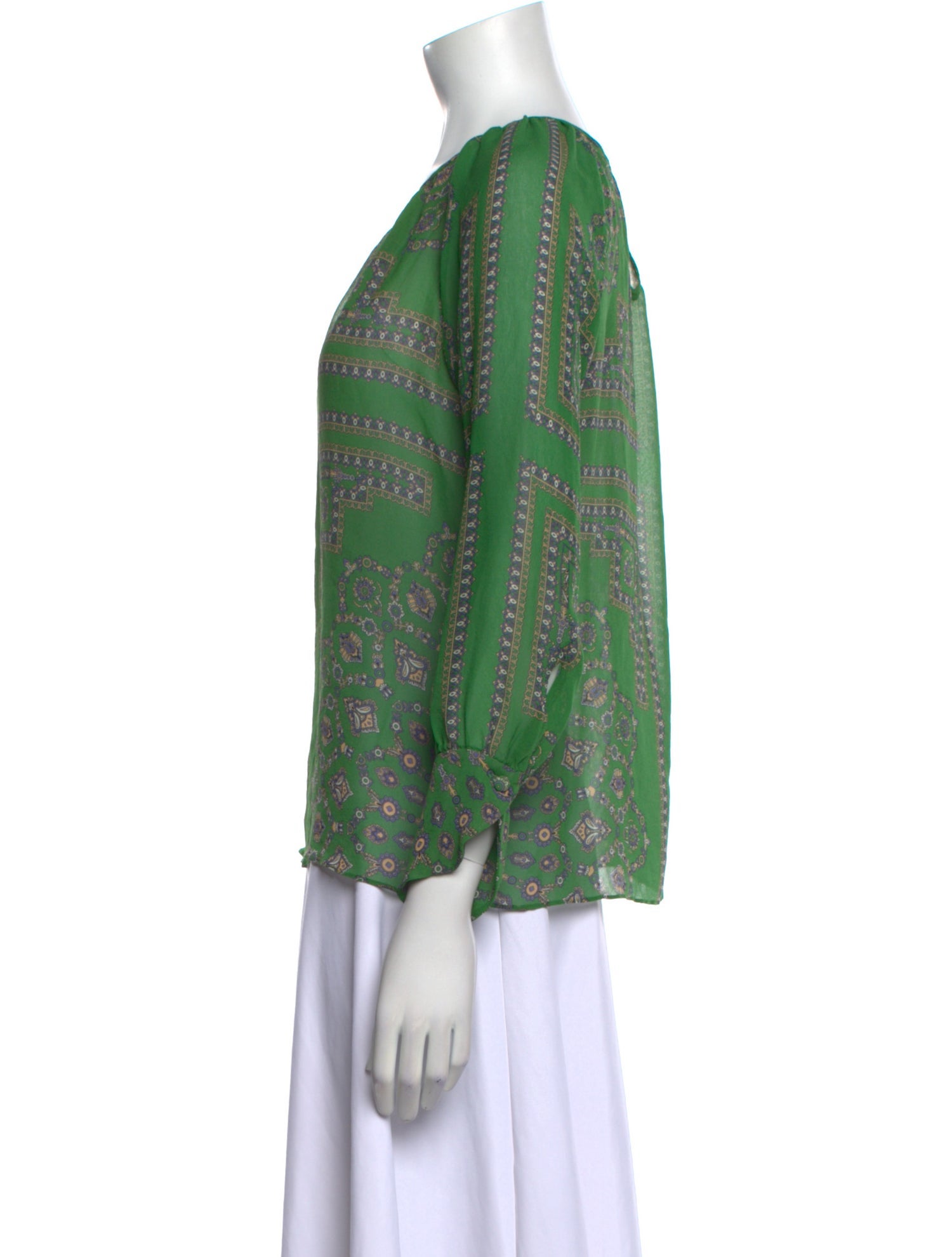 Derek Lam Silk Printed Blouse