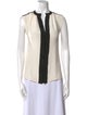 Derek Lam Silk Colorblock Pattern Blouse