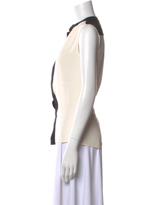 Derek Lam Silk Colorblock Pattern Blouse