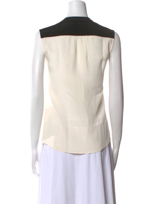 Derek Lam Silk Colorblock Pattern Blouse
