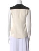Derek Lam Silk Colorblock Pattern Blouse