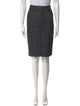 Derek Lam Raw-Edge Trim Knee-Length Skirt