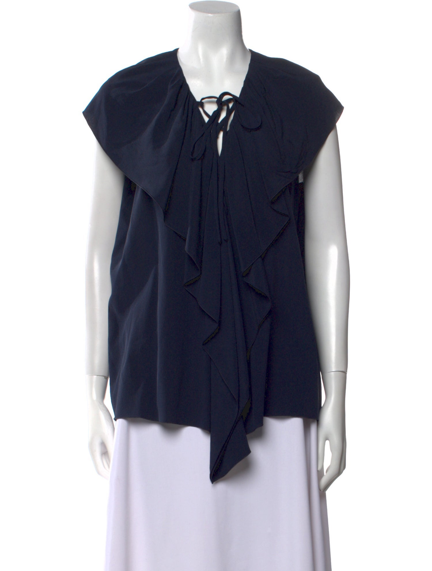 Derek Lam Silk Tie Neck Blouse