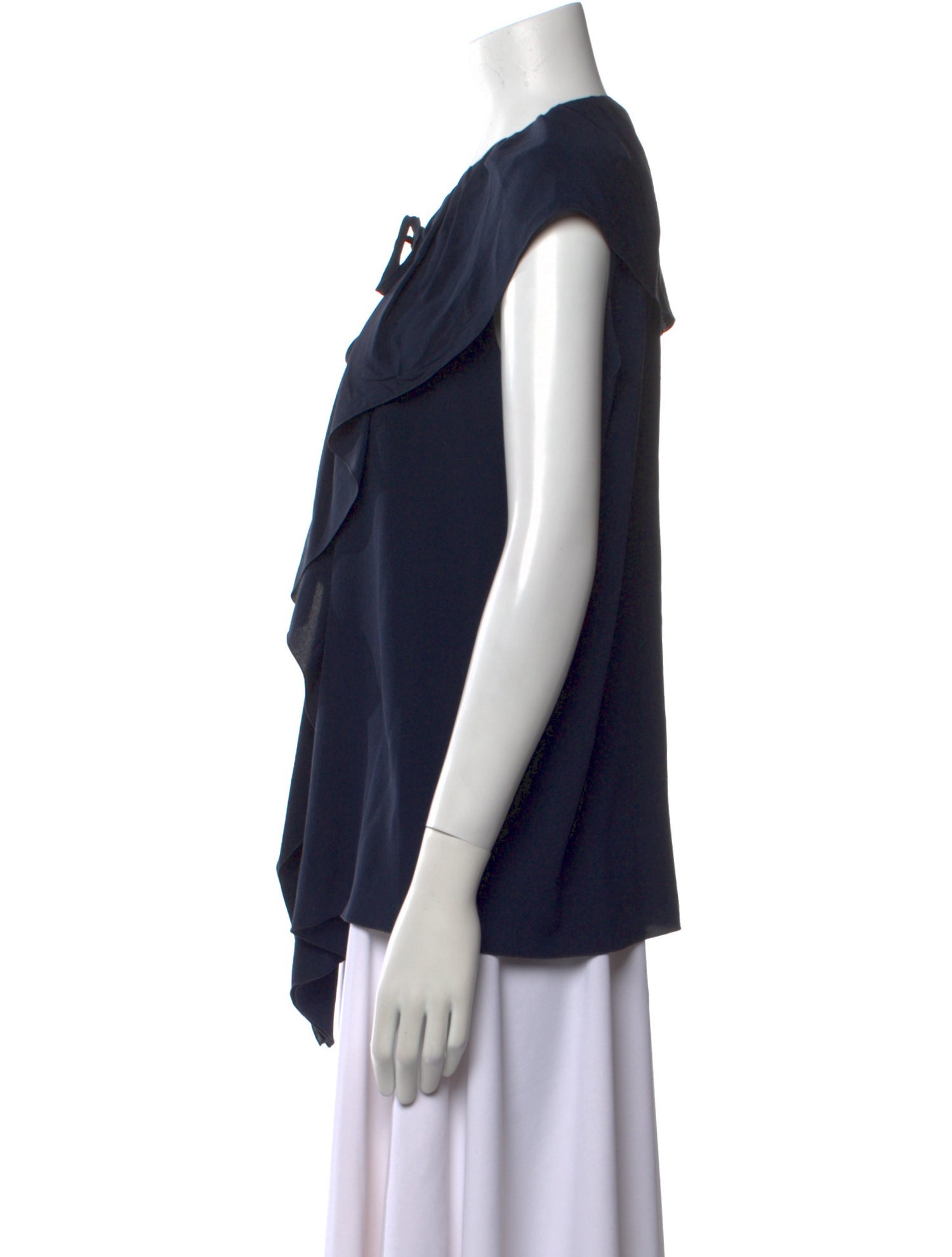 Derek Lam Silk Tie Neck Blouse