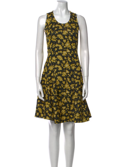 Derek Lam Floral Print Knee-Length Dress
