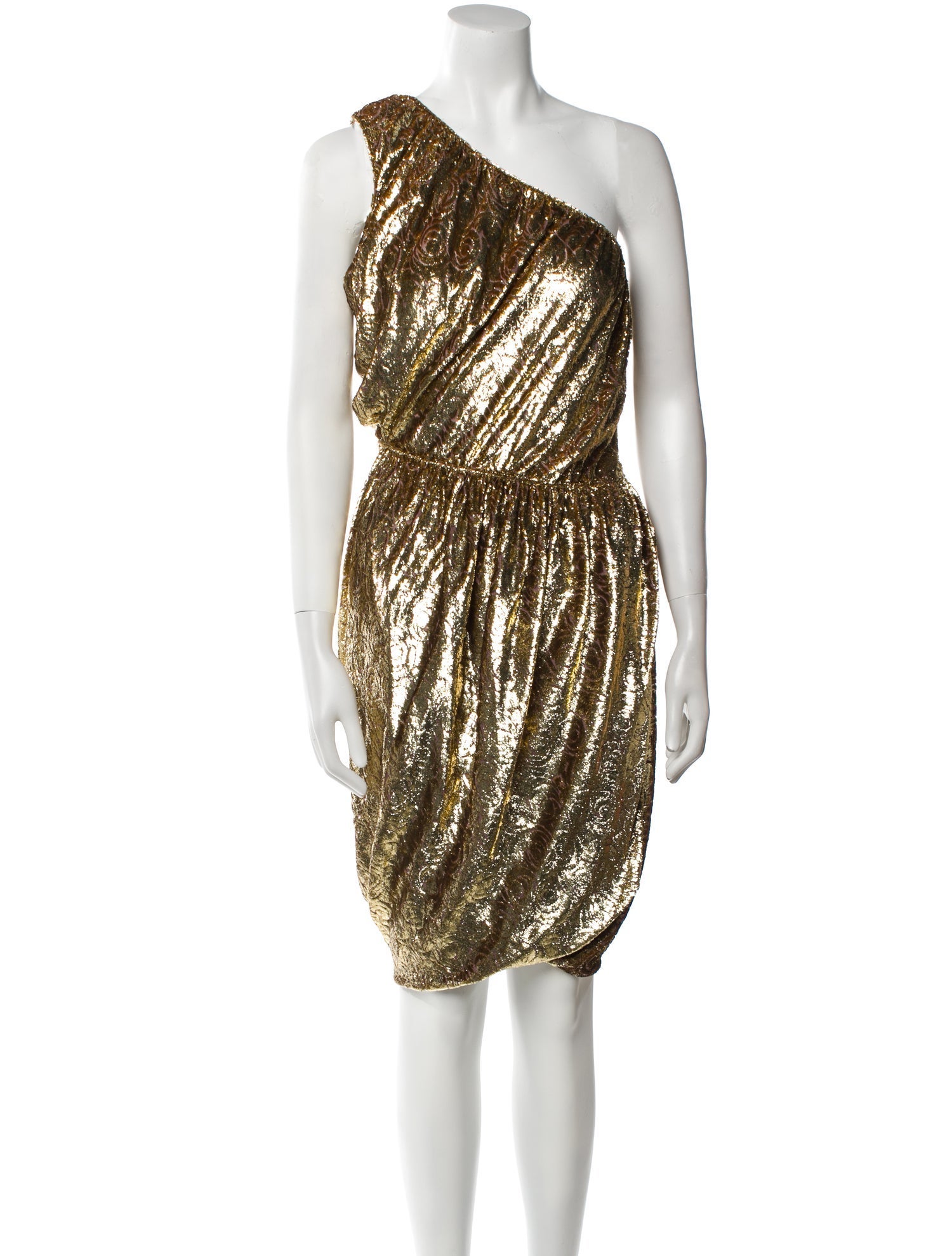 Derek Lam One-Shoulder Knee-Length Dress