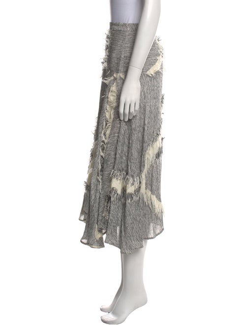 Derek Lam Colorblock Pattern Midi Length Skirt