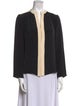Derek Lam Silk Colorblock Pattern Blouse