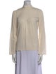 Derek Lam Silk Mock Neck Top