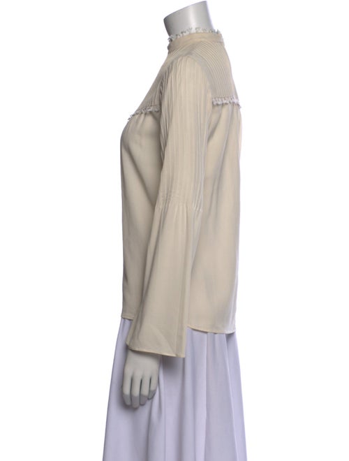 Derek Lam Silk Mock Neck Top