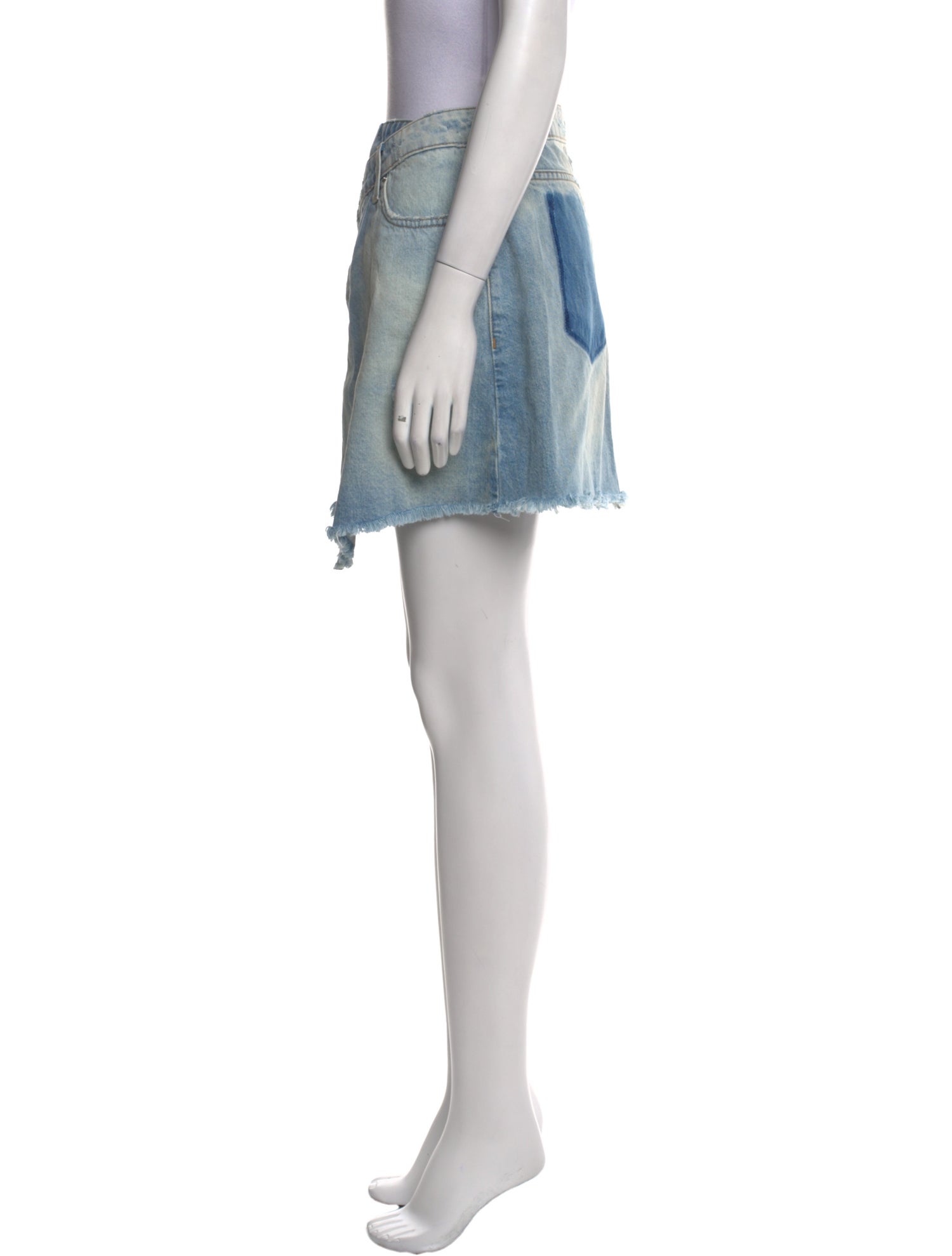 Derek Lam Distressed Accents Mini Skirt