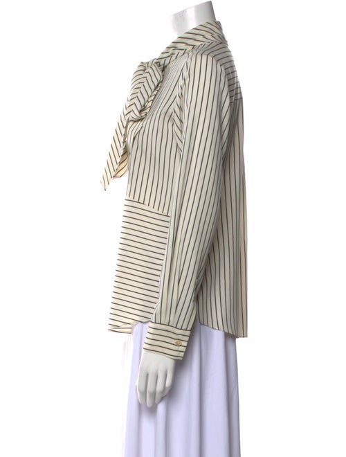 Derek Lam Silk Striped Button-Up Top