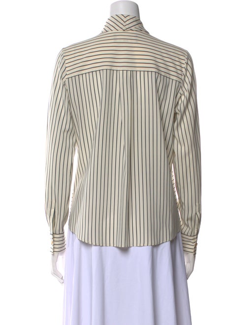Derek Lam Silk Striped Button-Up Top