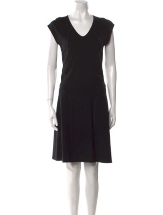 Derek Lam V-Neck Knee-Length Dress