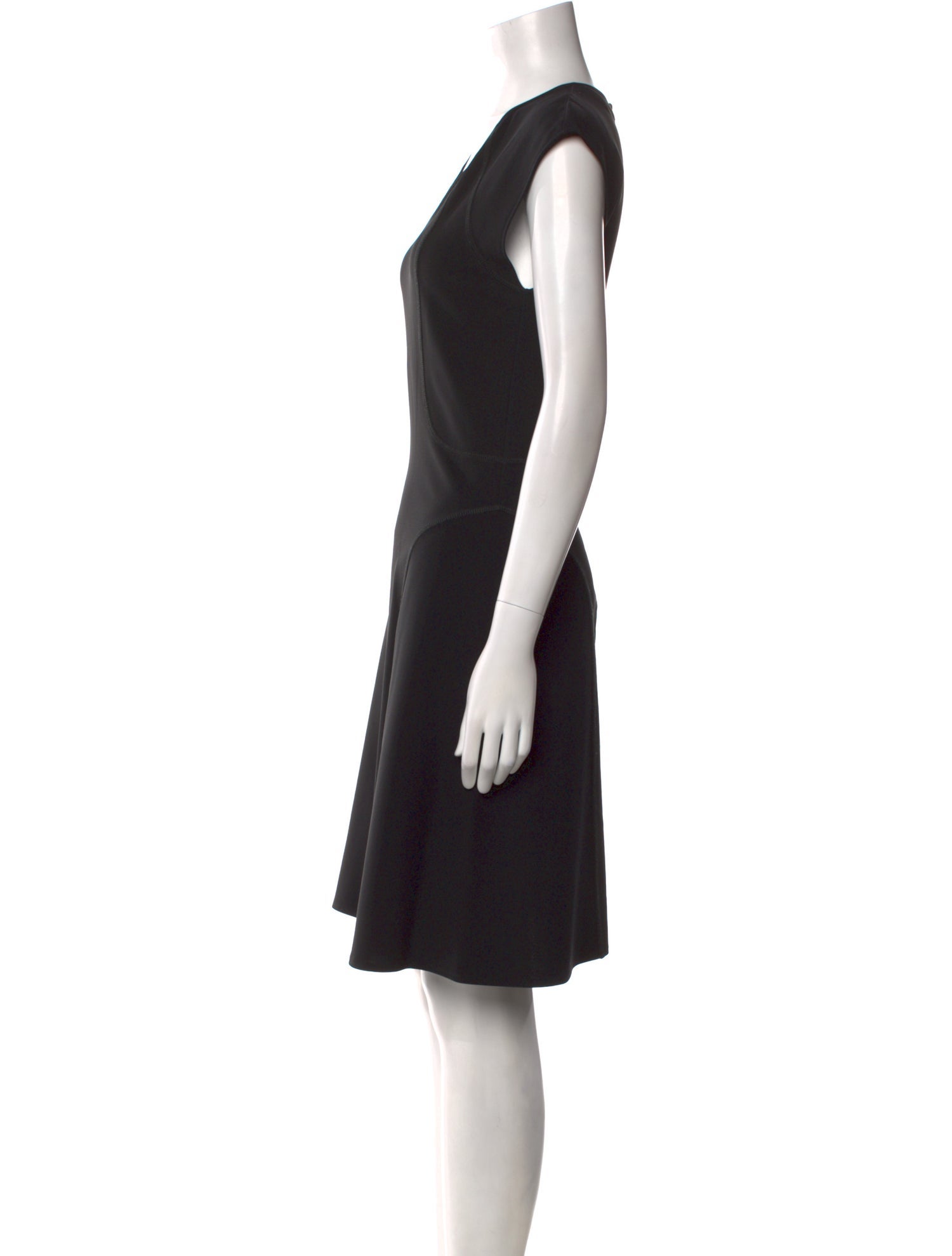 Derek Lam V-Neck Knee-Length Dress