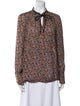 Derek Lam Silk Floral Print Blouse