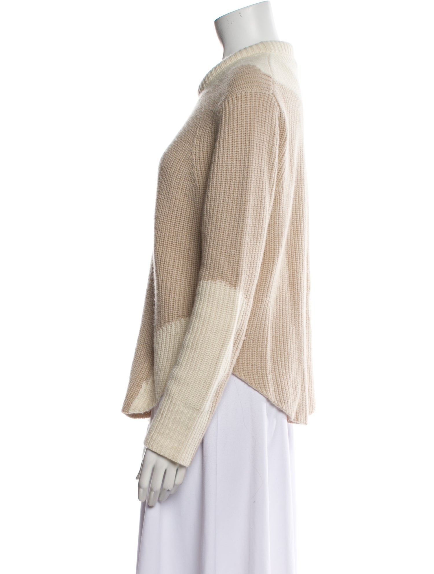 Derek Lam Cashmere Colorblock Pattern Sweater