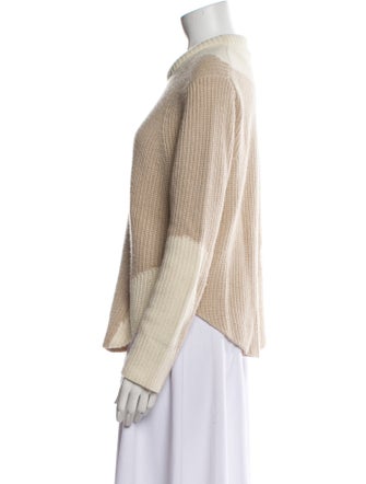 Derek Lam Cashmere Colorblock Pattern Sweater